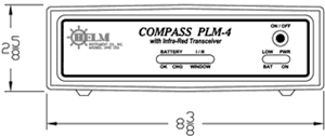 Picture of the Compass PLM-4 Front Dimensions